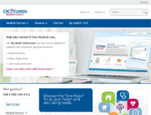 Tablet Screenshot of cacmedicalcenters.com